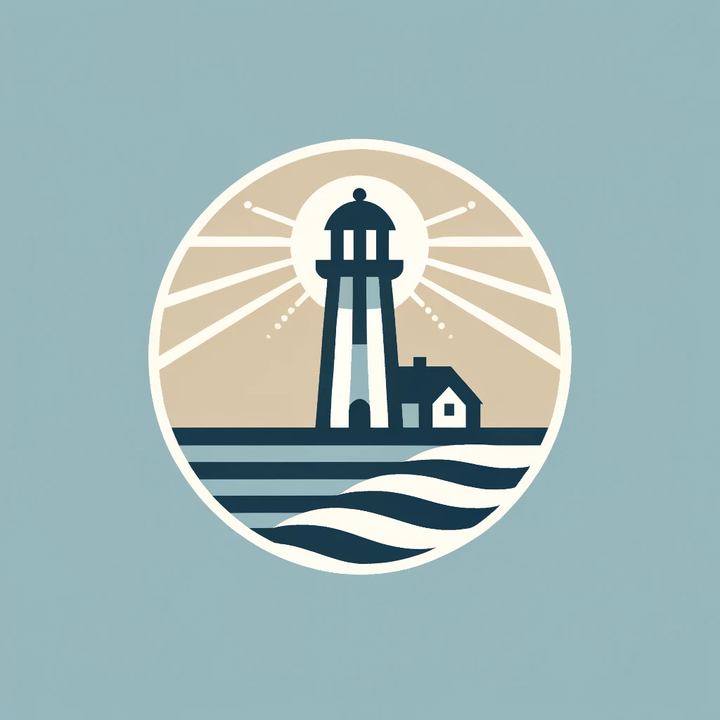 DALL·E-2025-04-15-23.17.05-A-fairly-simple-and-minimalistic-logo-for-a-residential-estate-featuring-a-stylized-lighthouse-as-the-central-element.-The-design-should-evoke-a-calm.